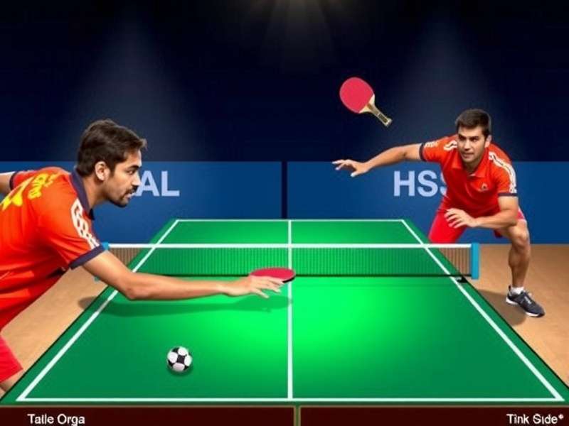 Indian Table Tennis Challenge - Official Cover Indian Table Tennis Challenge game cover featuring Indian players in action