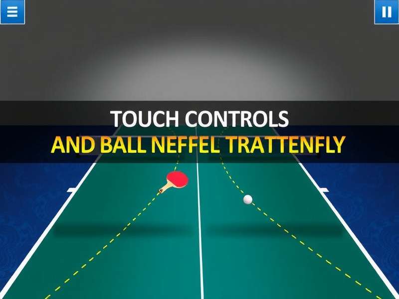 Indian Table Tennis Challenge - Controls Demo Indian Table Tennis Challenge gameplay showing touch controls and ball trajectory